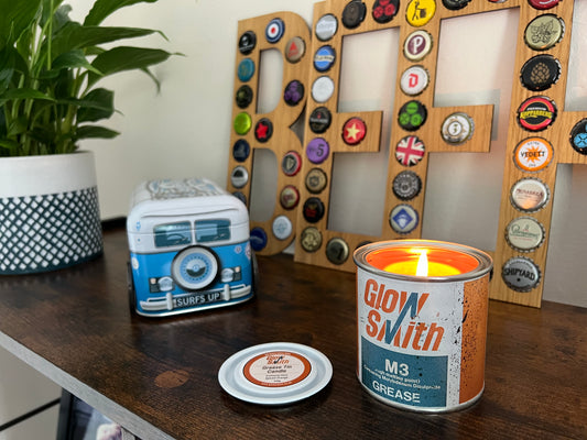 Glowsmith Grease Tin Candle - Giveaway!