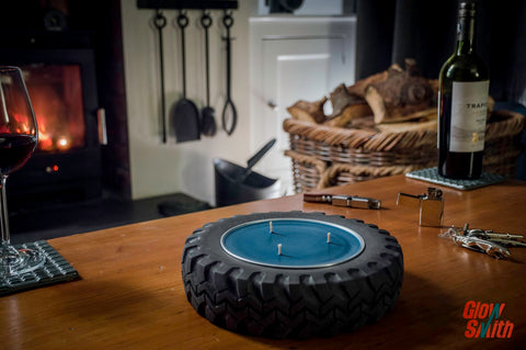 Concrete Tyre Candle - Fresh Pine