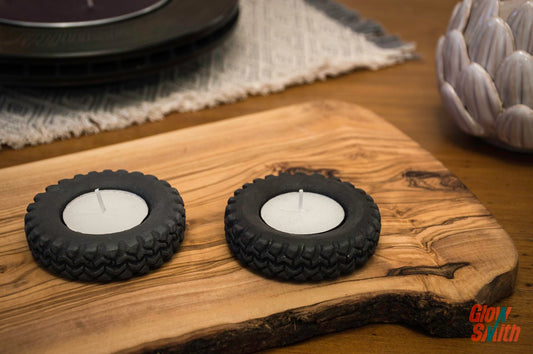 candle tealight holder tyre