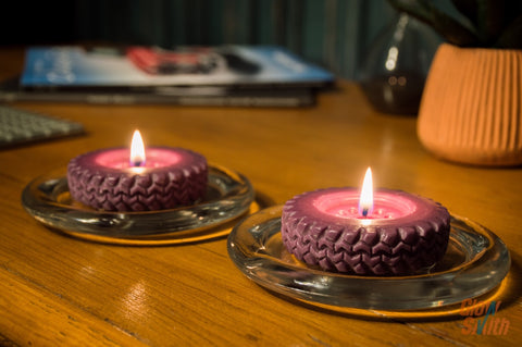 Individual Tyre Candle - Sweet Pomegranate (x4)