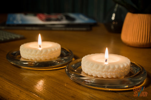 Individual Tyre Candle - Fresh Linen (x4)