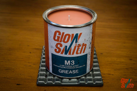 Large Grease Tin Candle - Spiced Orange