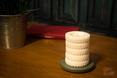 Off Road Tyre Stack Candle - Fresh Linen