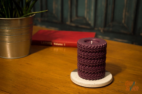 Off Road Tyre Stack Candle - Sweet Pomegranate