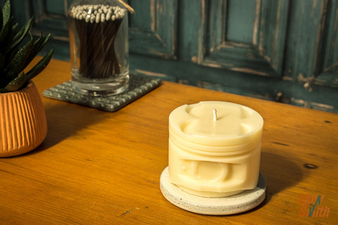 Engine Piston Candle - Creamy Vanilla