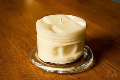 Engine Piston Candle - Fresh Linen