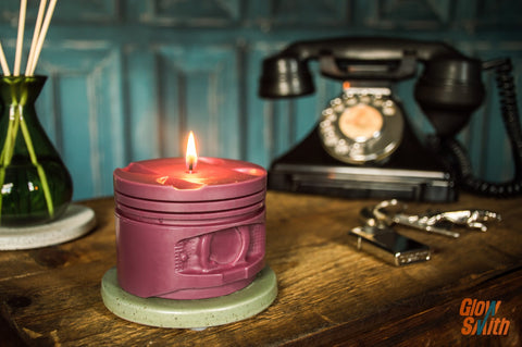 Engine Piston Candle - Sweet Pomegranate