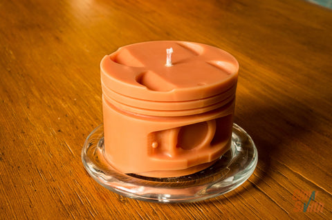 Engine Piston Candle - Spiced Orange