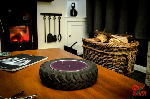 Concrete Tyre Candle - Sweet Pomegranate