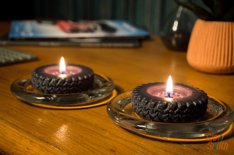 Individual Tyre Candle - Dark Opium (x4)