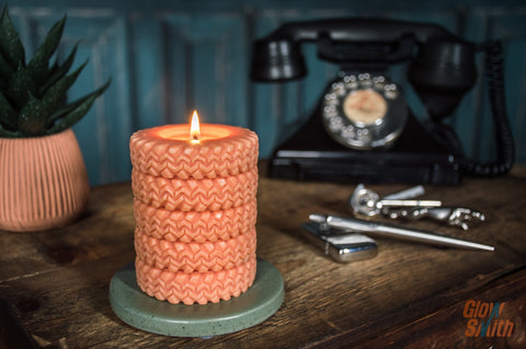 Off Road Tyre Stack Candle - Spiced Orange