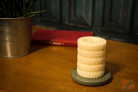 Off Road Tyre Stack Candle - Creamy Vanilla