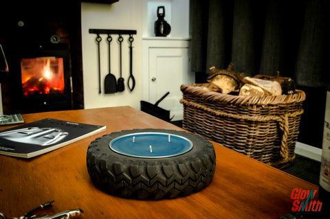 Concrete Tyre Candle - Fresh Pine